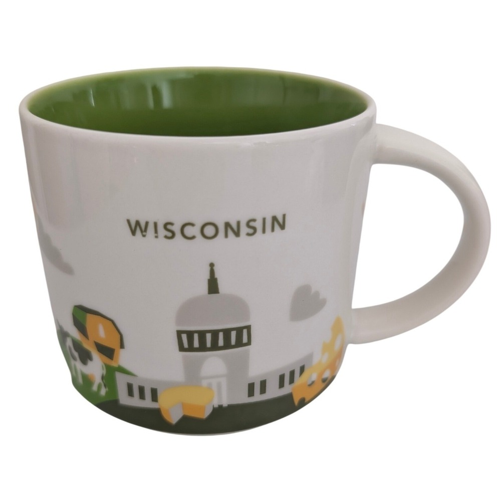 Wisconsin Starbucks Mug You Are Here 14 Oz Mug Coffee Cup 2015 Travel Souvenir